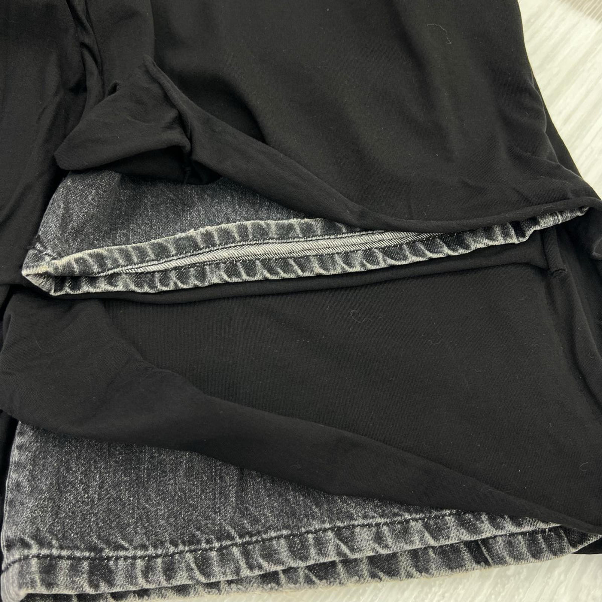 パンツ D-ライズ ストレートジーンズ BLK (33) 26 ブラック