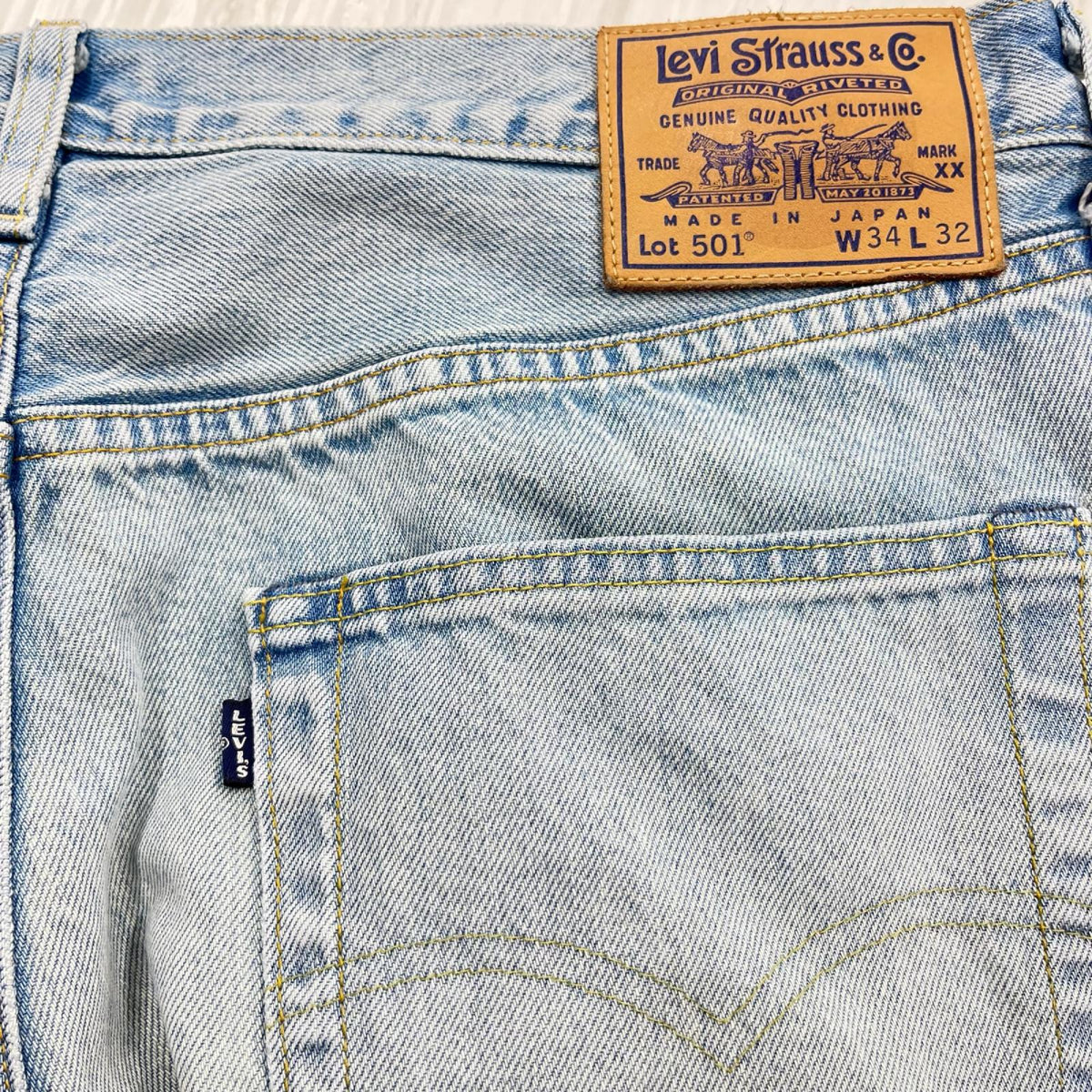 デニムパンツ Levi's BLUE TAB 日本製 501 1980s デニムパンツ W34L32