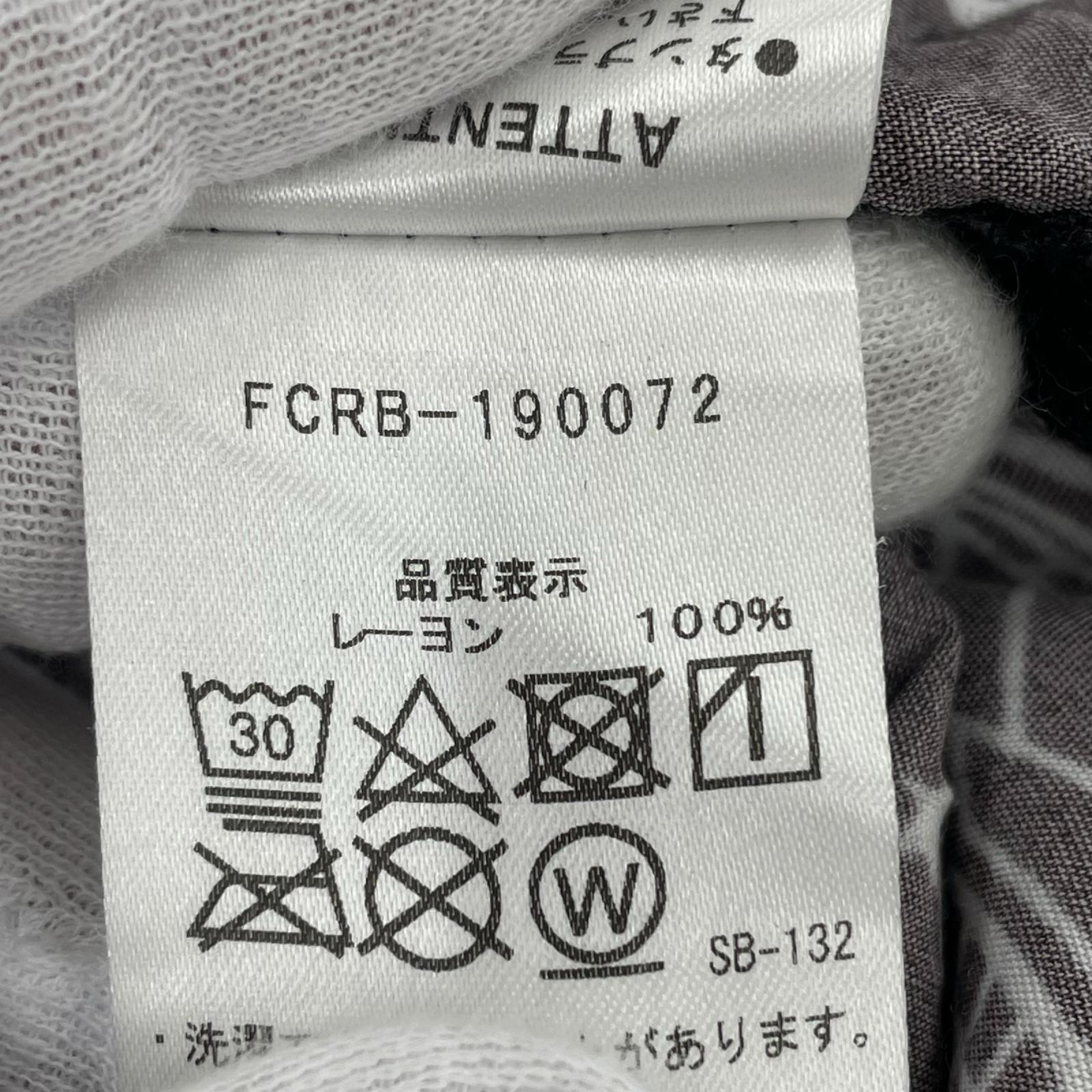 半袖シャツ 総柄開襟シャツ 黒 L