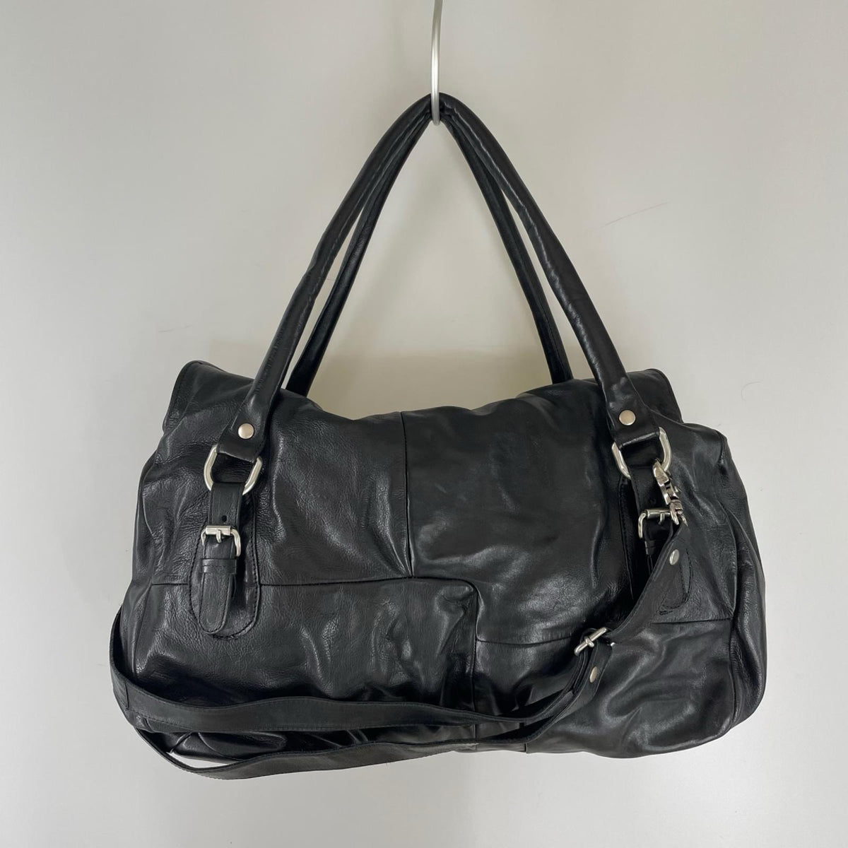 ショルダーバッグ A.S.98 レザー 2WAY 黒 ブラック