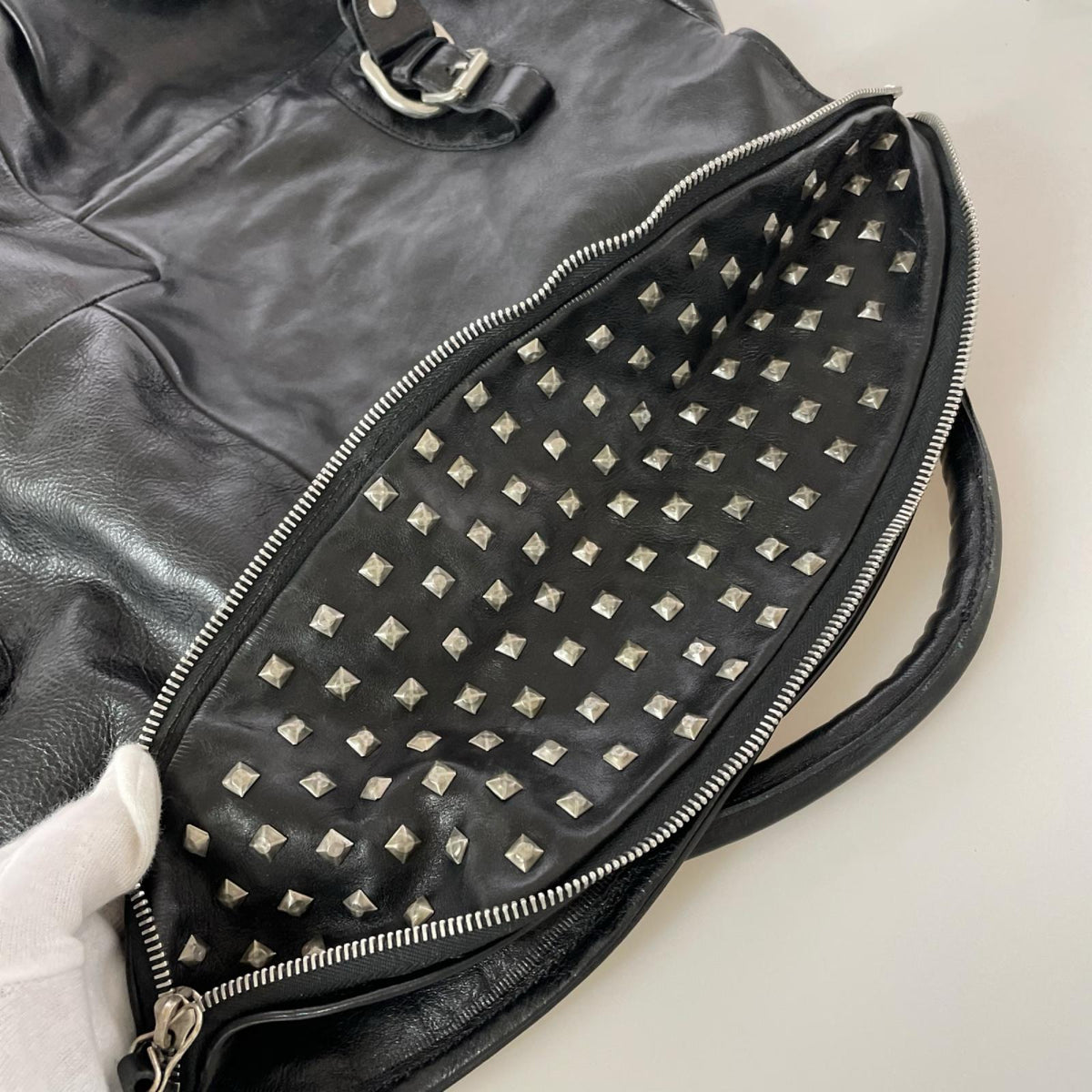 ショルダーバッグ A.S.98 レザー 2WAY 黒 ブラック
