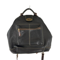 リュック・デイパック AIN SOPH レザー ターンロック式 黒 ブラック