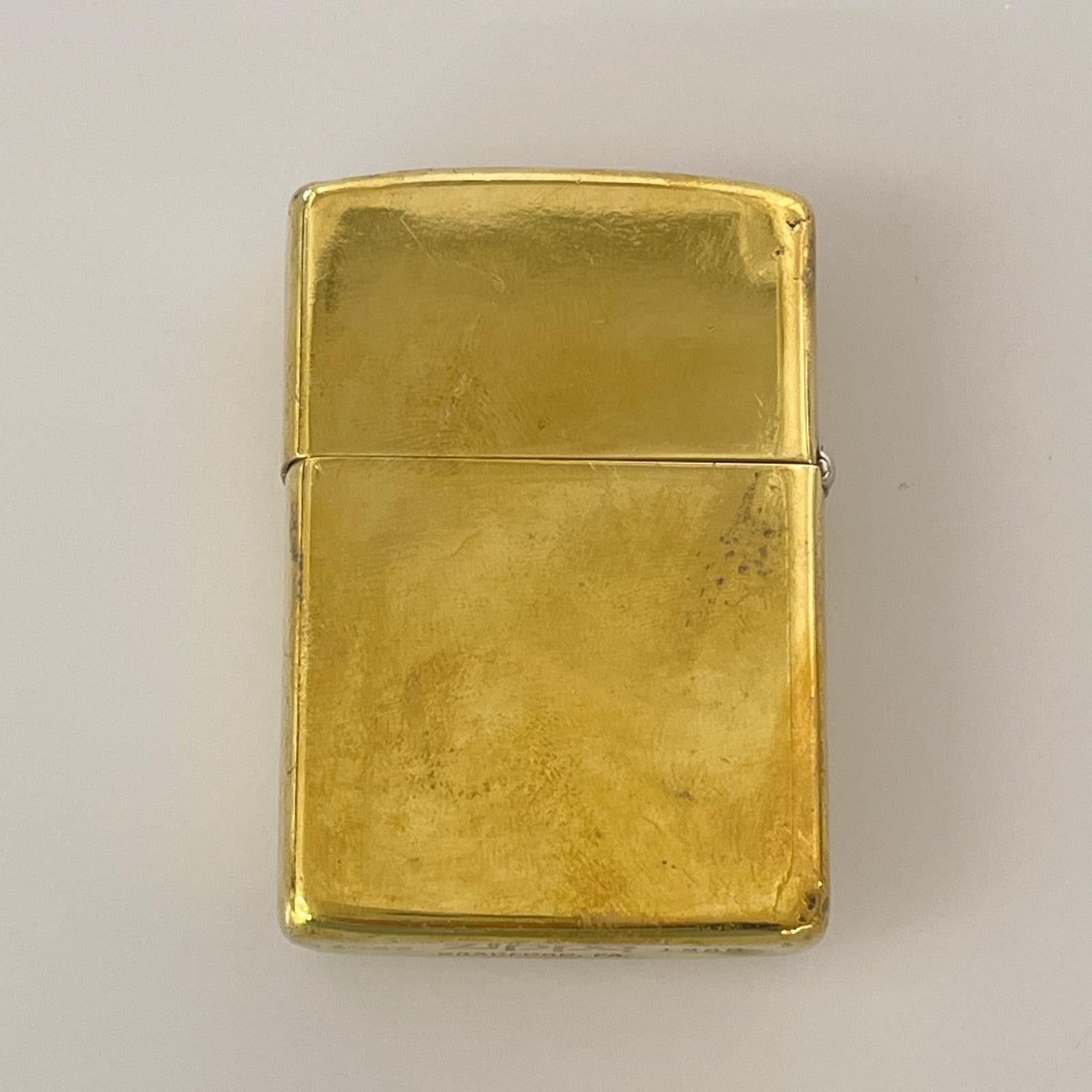 ライター UNITED STATED SOLID BRASS ゴールド