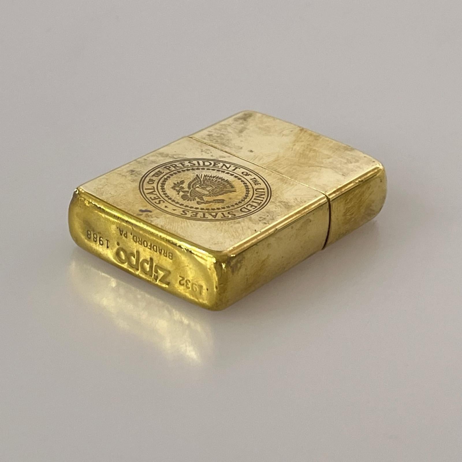 ライター UNITED STATED SOLID BRASS ゴールド