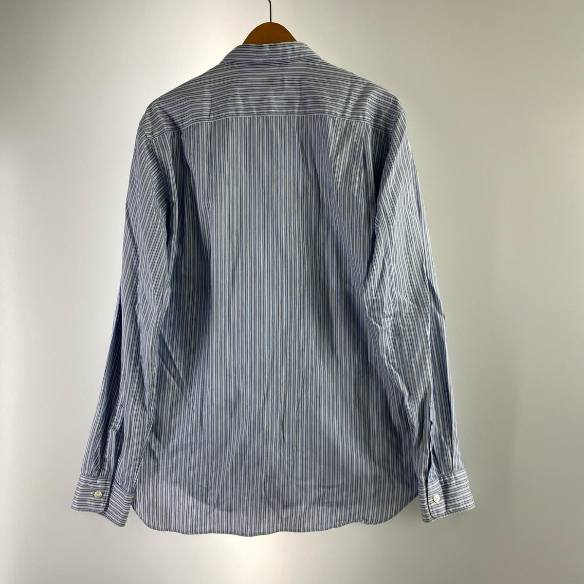 長袖シャツ HOMME PLUS ストライプ パッチワーク M M