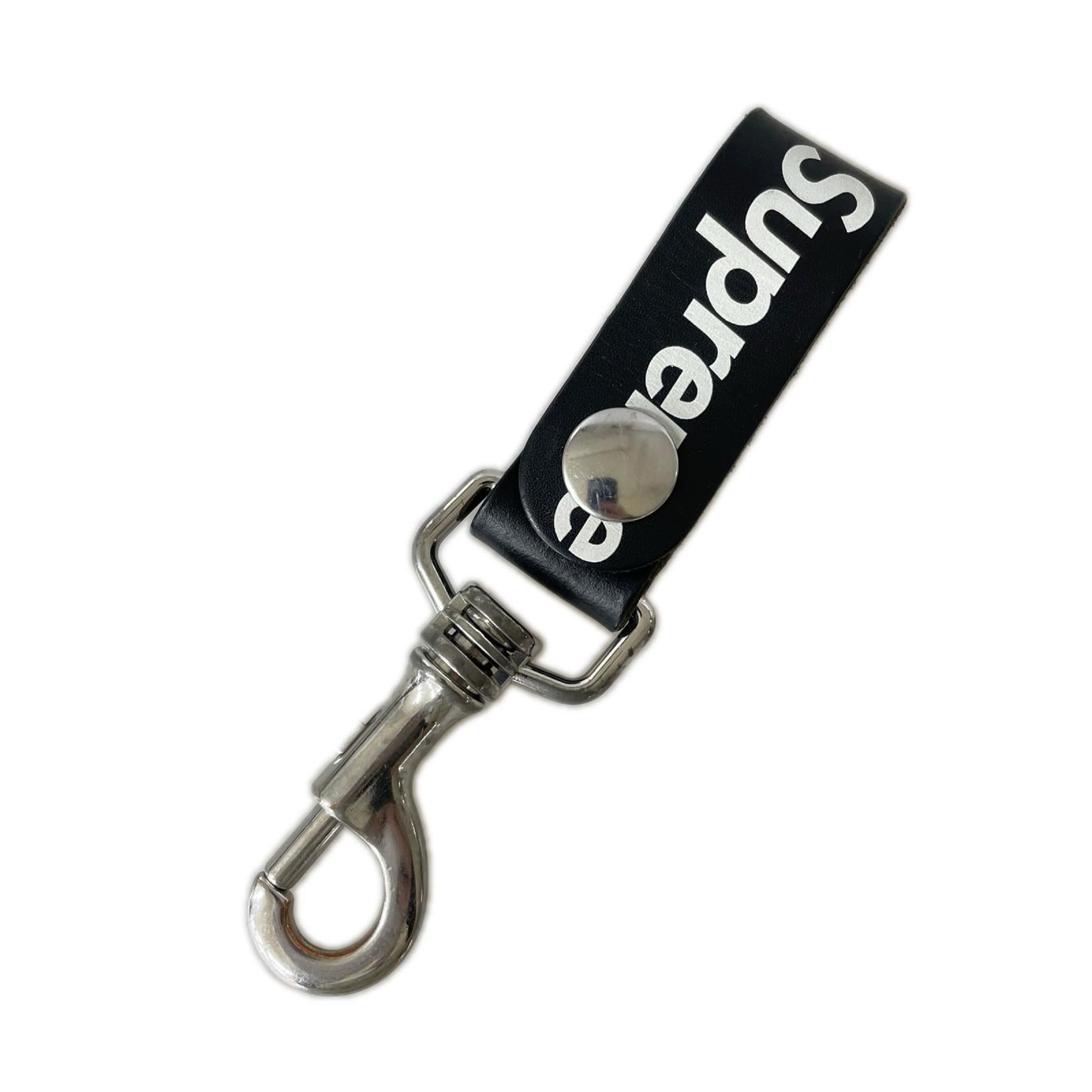 ウォレットチェーン Supreme 21SS Leather Key loop レッド ブラック