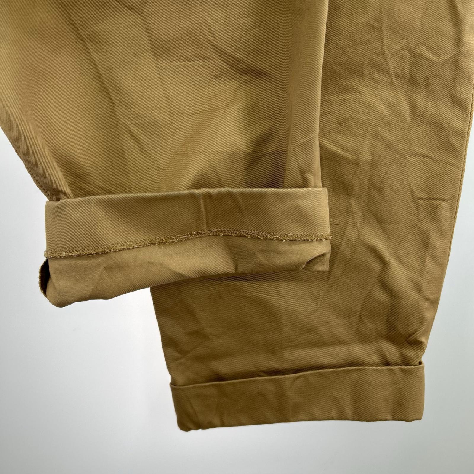 パンツ Scye San Joaquin Cotton Chino 2Pleated (38) 38 ブラウン