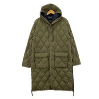 ダウンジャケット 106BML-LONG MILITARY HOOD DOWN COAT 緑 S