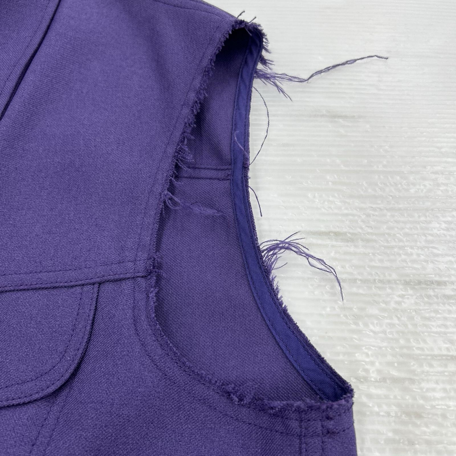 長袖シャツ 22AW Regular Polyester Vest 紫 (M) M パープル