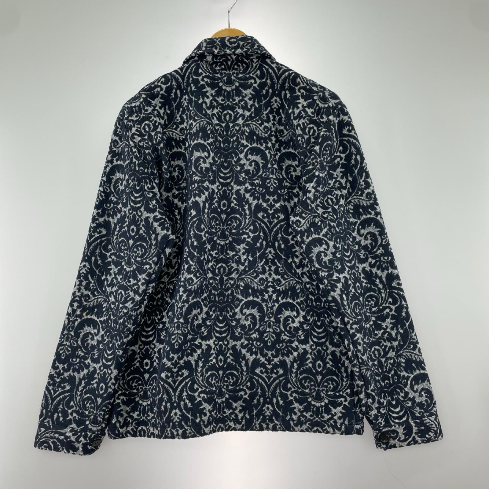 ジャケット アラベスク ジャガード カバーオール 総柄 (2) 2 ネイビー