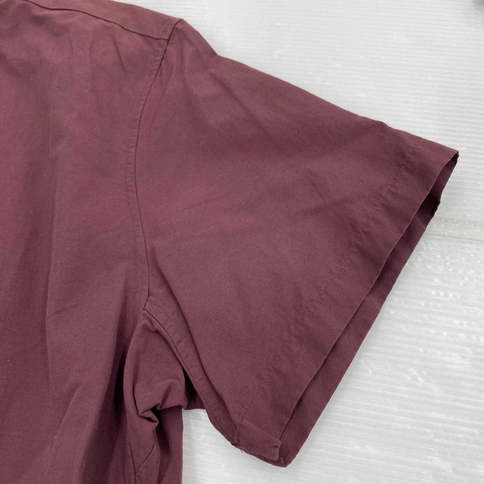 半袖シャツ 18SS COMFORT SHIRT RELAX SQUARE S/S (S) S ワインレッド