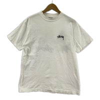半袖Tシャツ スカルフラワー 白 M M ホワイト