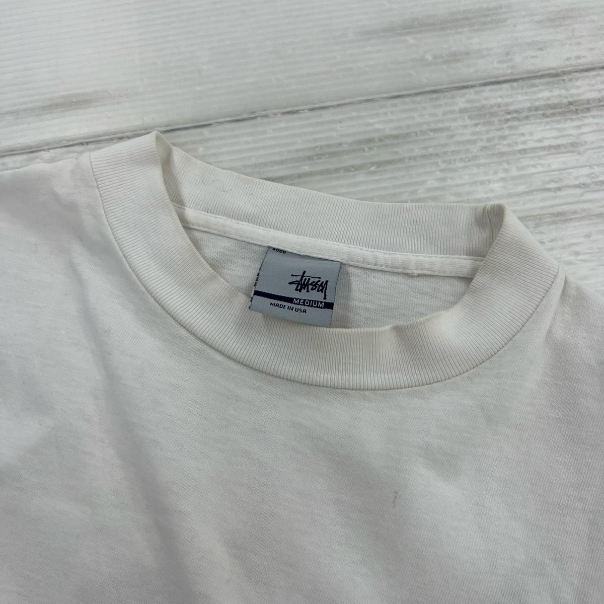 半袖Tシャツ スカルフラワー 白 M M ホワイト