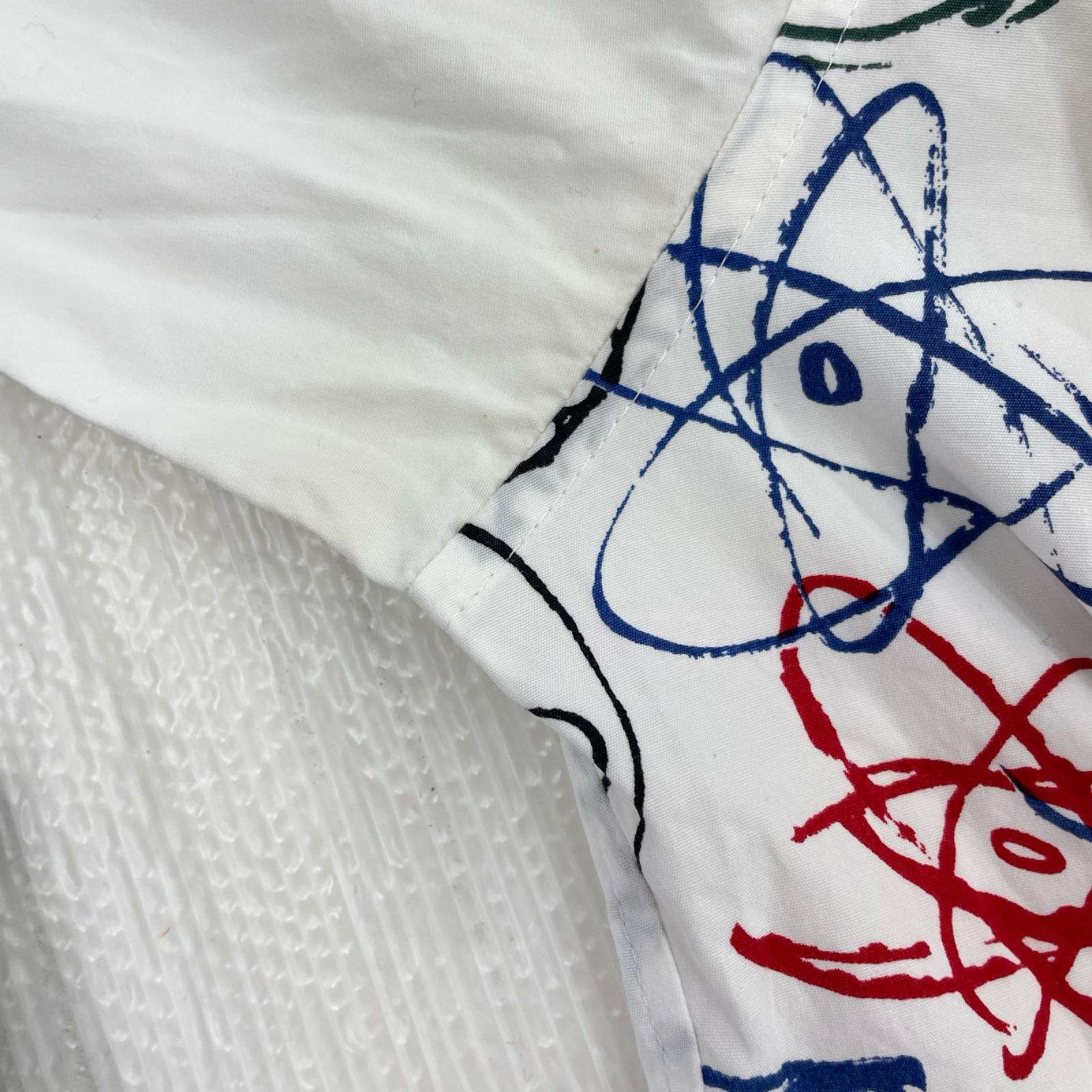 長袖シャツ FUTURA ペンキプリントシャツ M M ホワイト