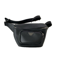 ショルダーバッグ EMPORIO ARMANI レザー ボディバッグ ブラック