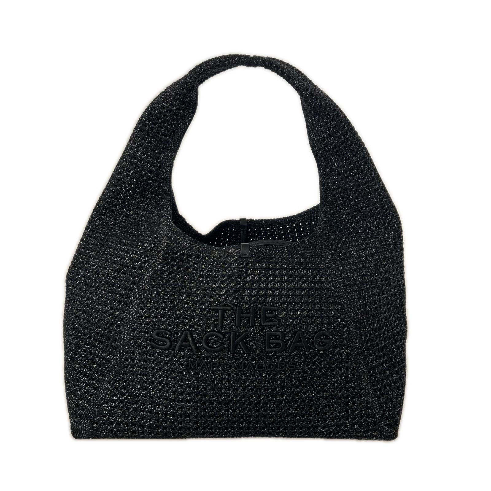 トートバッグ THE CROCHET SACK BAG ブラック