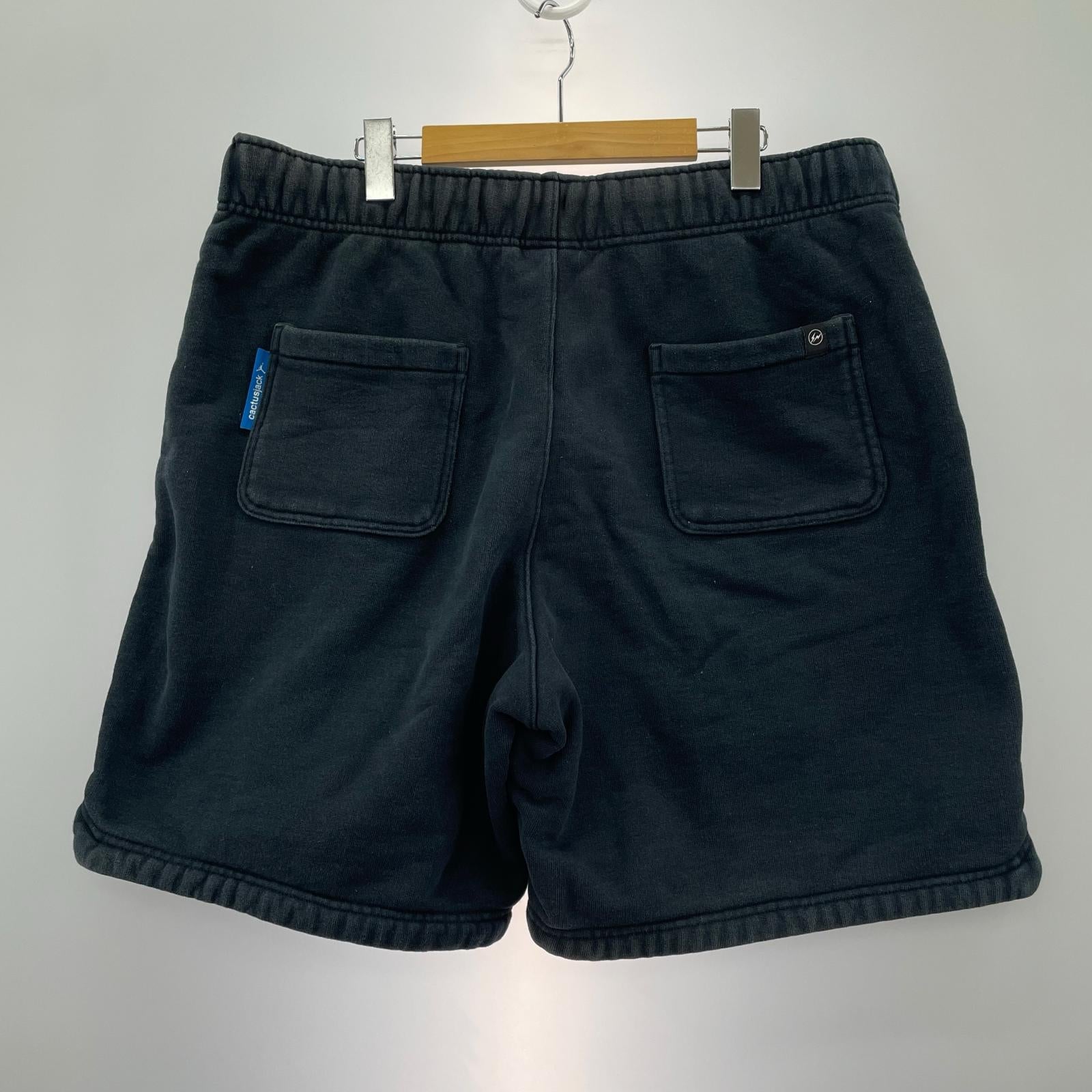 ショートパンツ NIKE Jordan × Travis Scott × Fragment sweat shorts DJ0617-010 (XL) ブラック