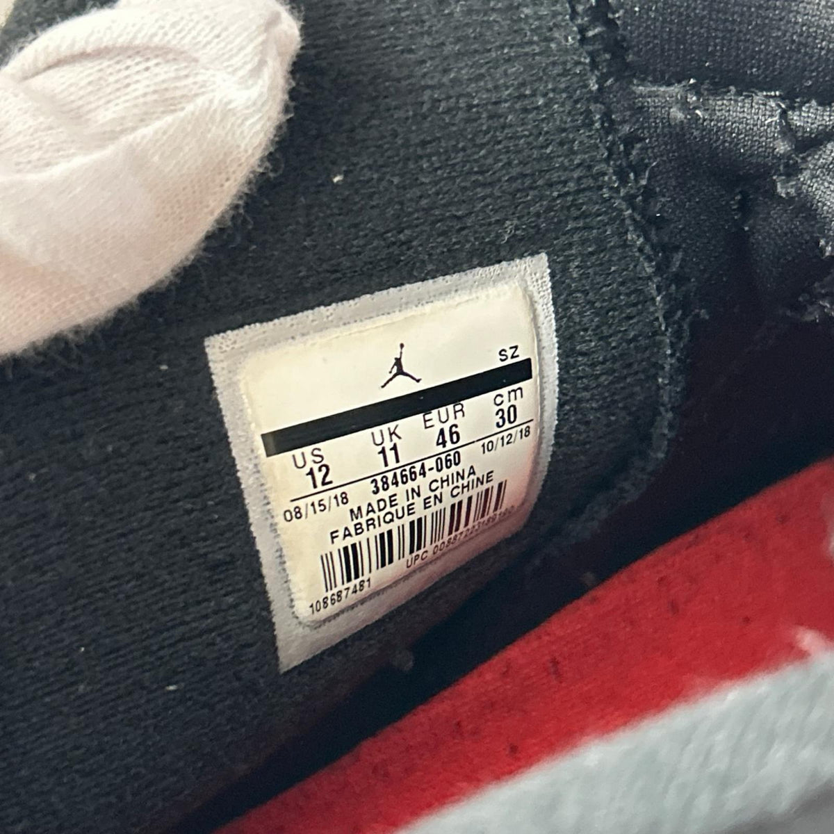 スニーカー JORDAN 6 RETRO OG BLACK INFRARED 30cm (US12 UK11 1/2 EU50) ブラック