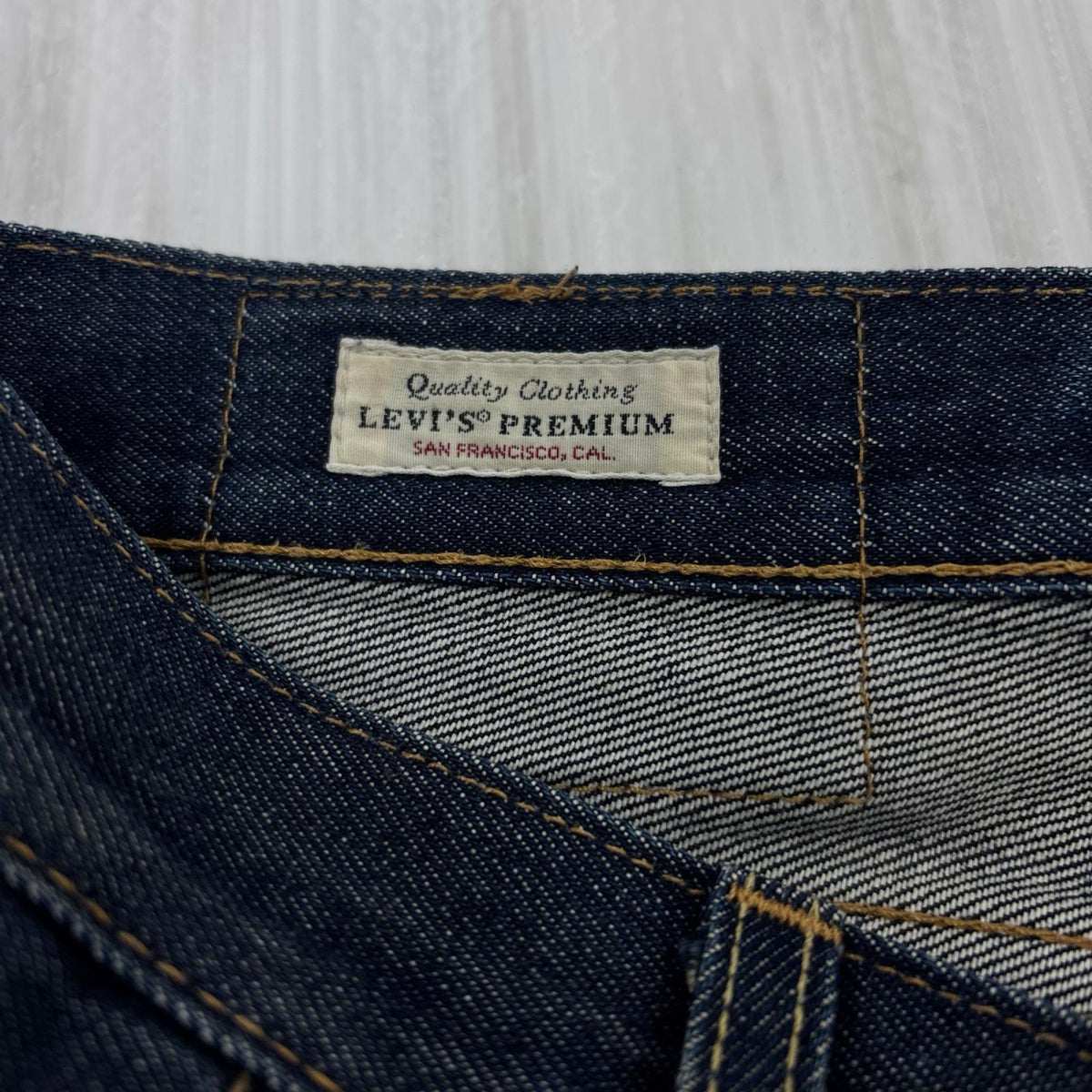 デニムパンツ PREMIUM 511 セルビッジ 米国製 W33 33 ネイビー