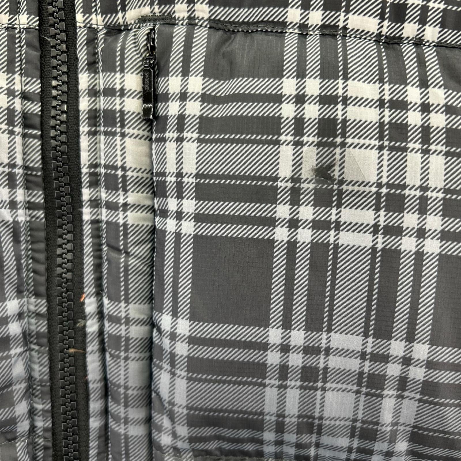 ダウンジャケット NIKE ACG チェックダウンジャケット 黒 (S) S ブラック