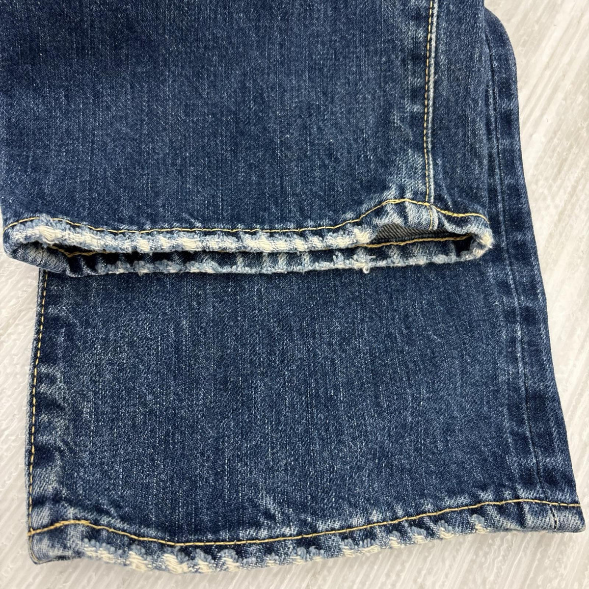 デニムパンツ ダメージデニム W31L32 31 ネイビー
