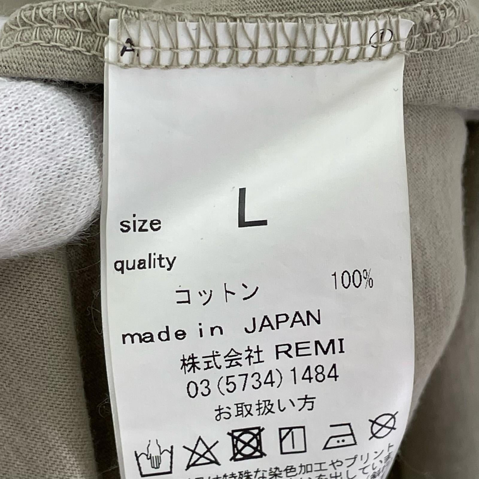 半袖Tシャツ BAMA カーキ L ベージュ