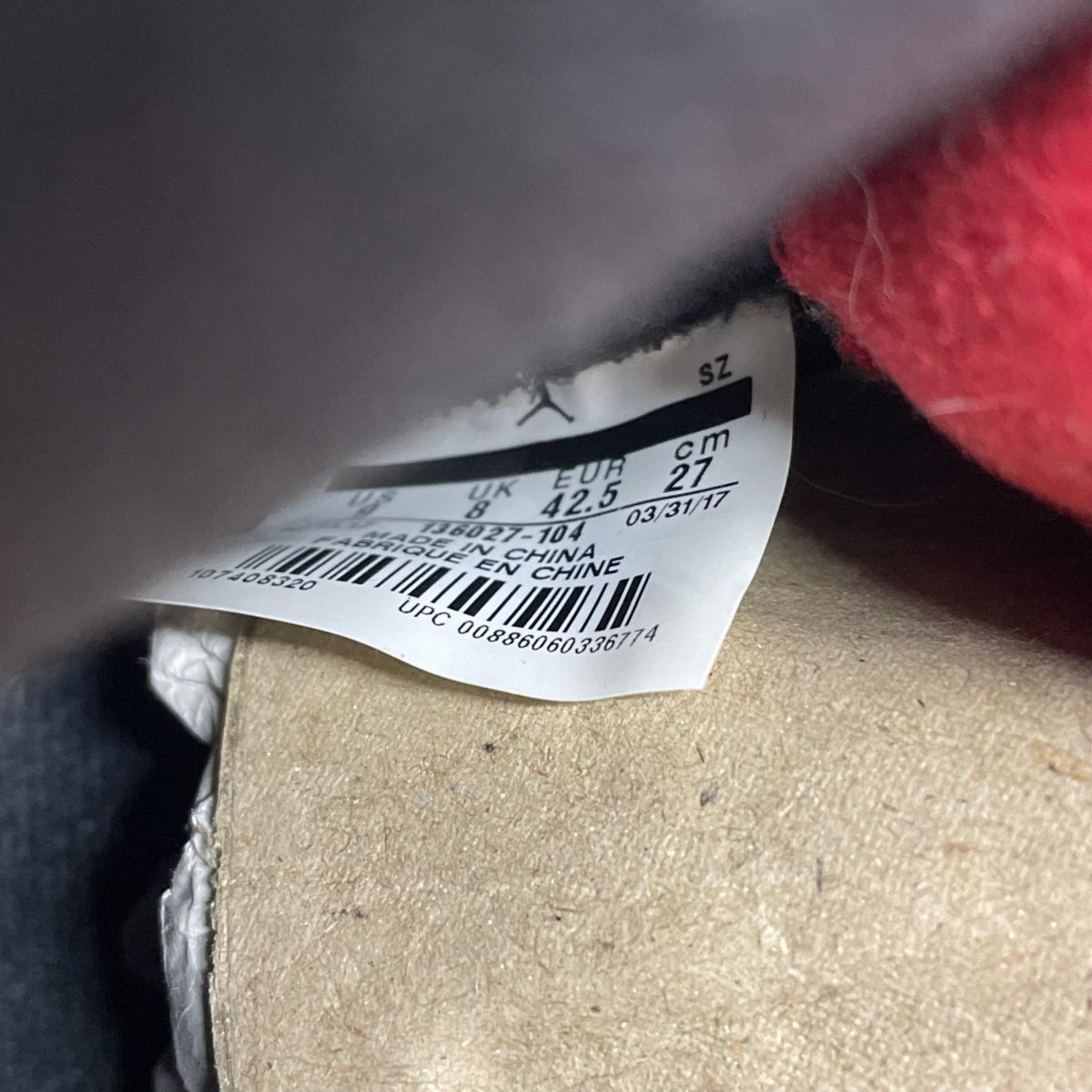 スニーカー AIR JORDAN 5 RETRO 27CM 27cm (US9 UK8 1/2 EU44) ホワイト