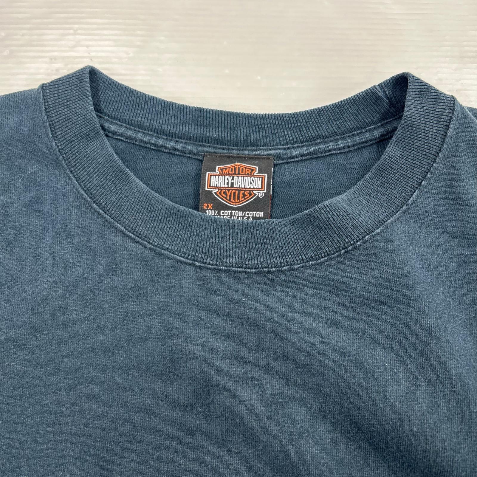 長袖Tシャツ 00s ブルーフレイム 黒 (2XL) ブラック