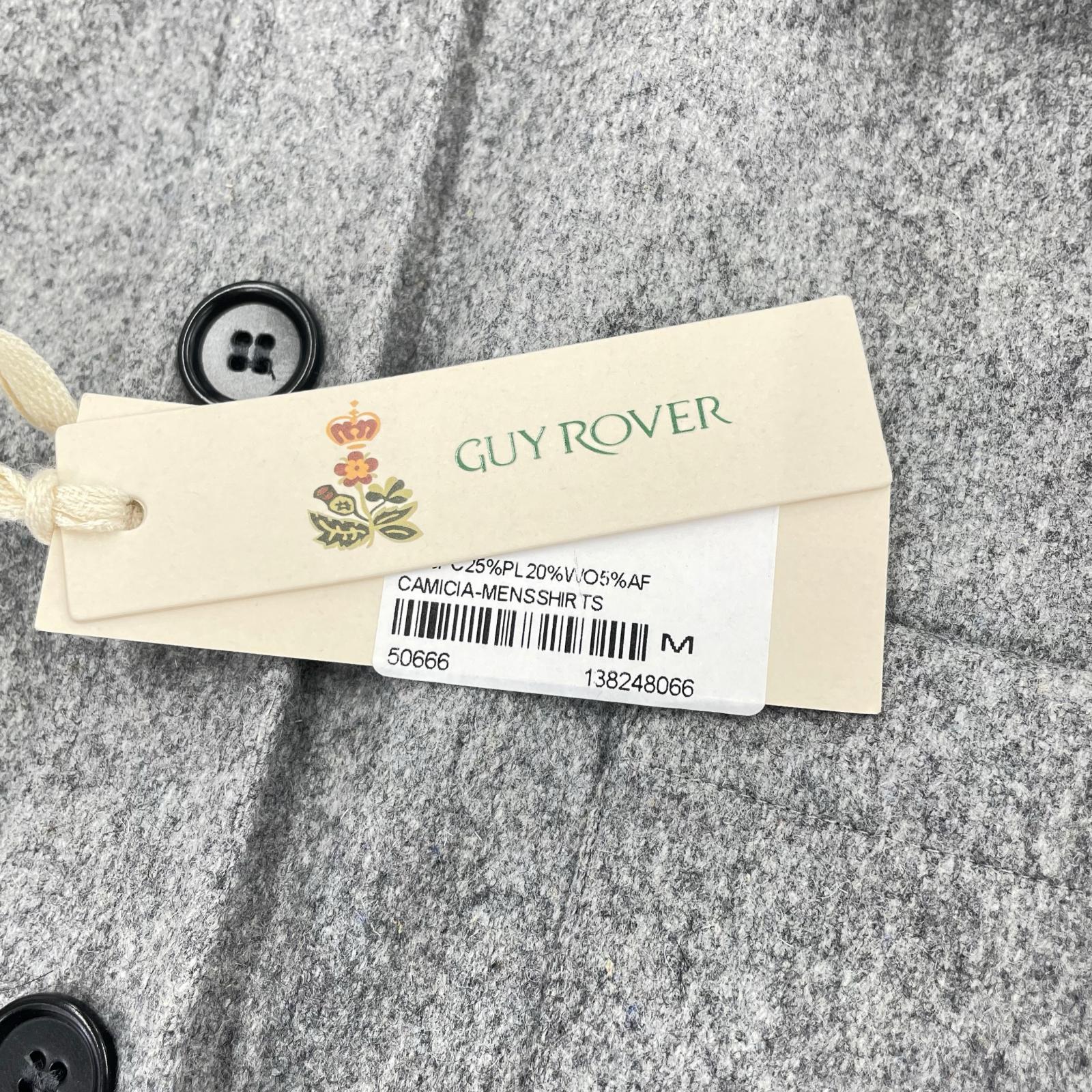 長袖シャツ メルトンタッチワークシャツ グレー グレー