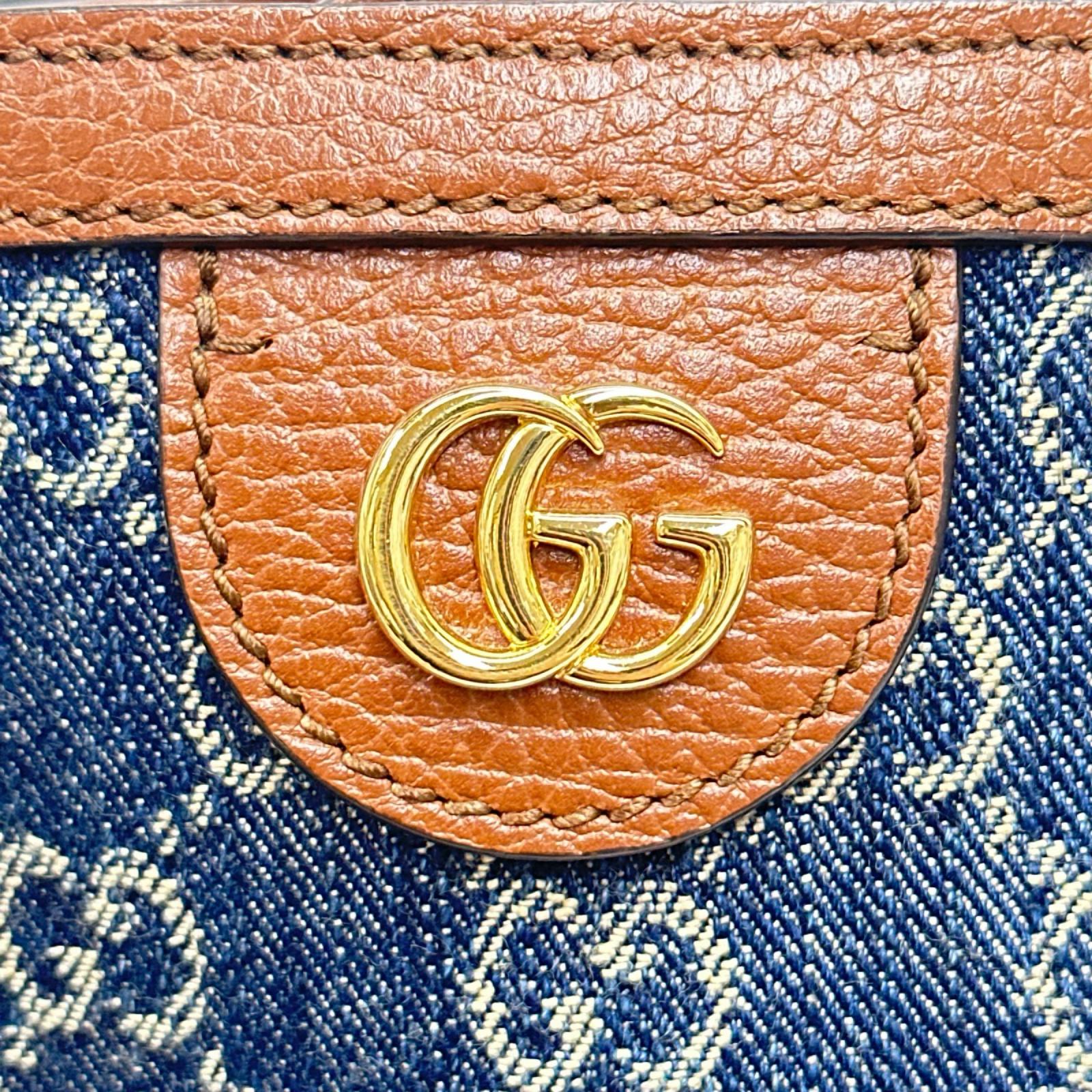 631685 オフィディア GGデニム ミディアム トートバッグ