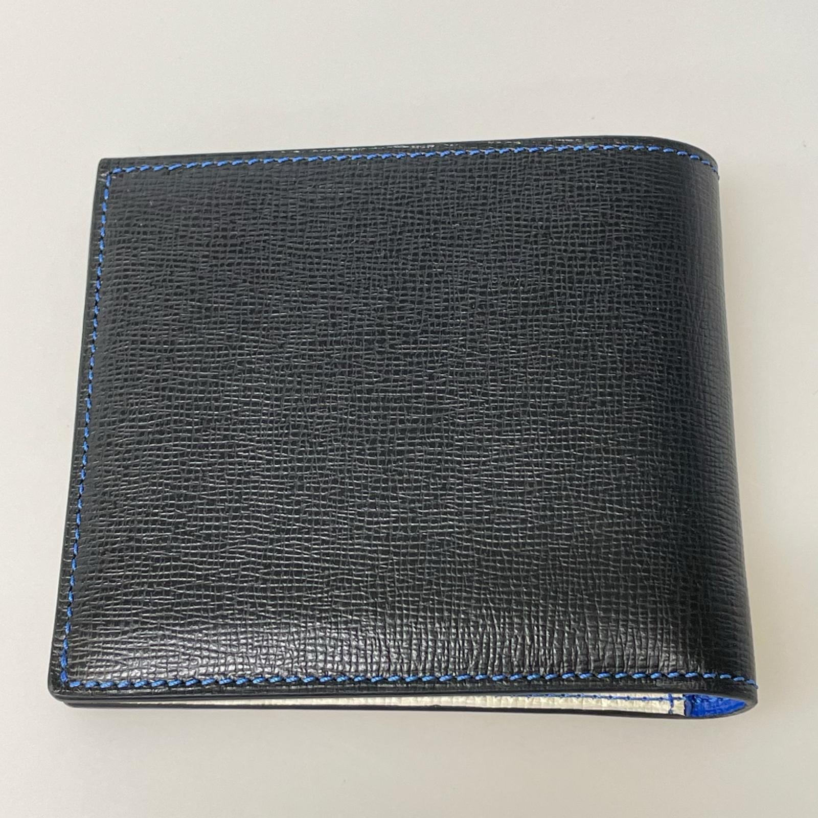 札入れ DAVIDE ALBERTARIO 二つ折り財布 札入れ ブラック