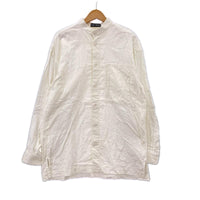 長袖シャツ ISSEY MIYAKE スタンドカラーガーゼシャツ ホワイト ホワイト