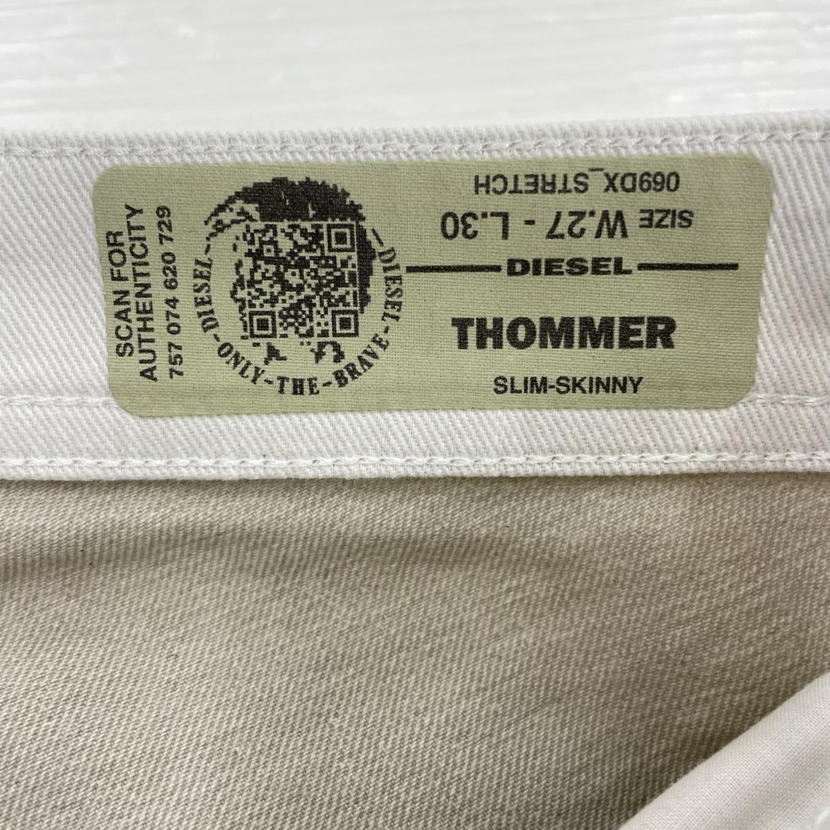 デニムパンツ THOMMER 白 27 ホワイト