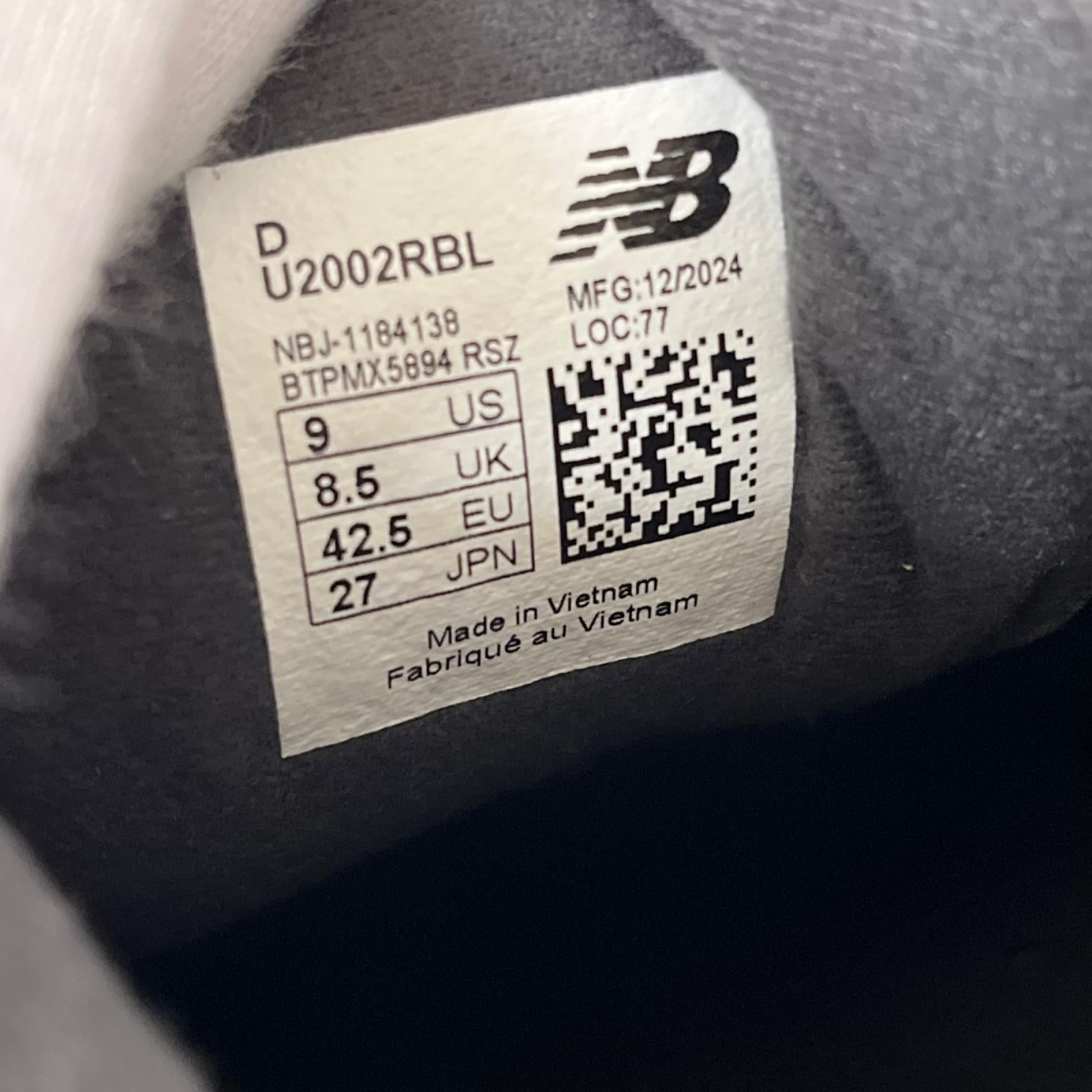 スニーカー U2002RBL/サイズ27cm 27cm (US9 UK8 1/2 EU44) ブラック