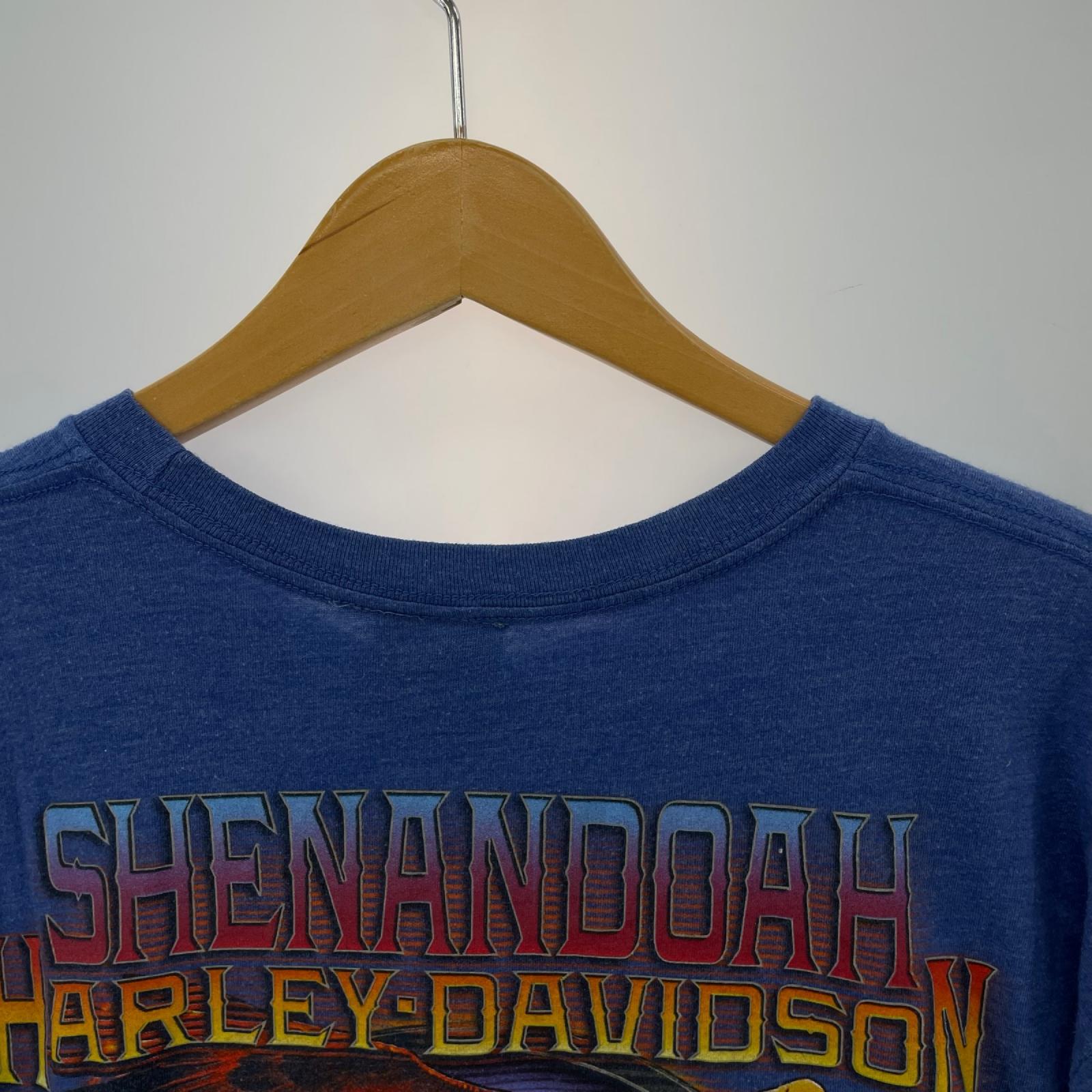 半袖Tシャツ 青 両面プリント