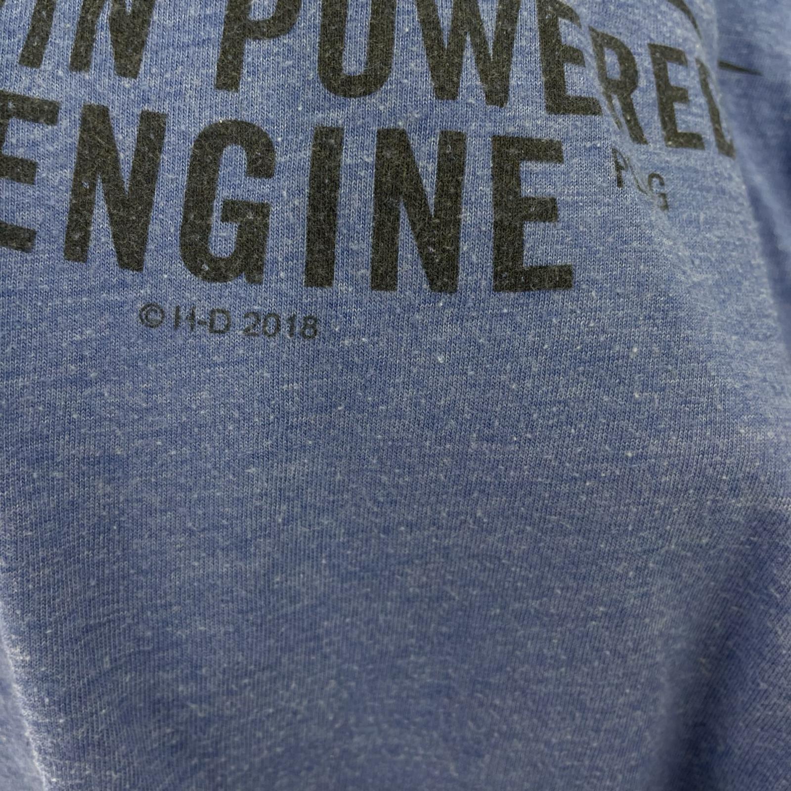 半袖Tシャツ 青 両面プリント