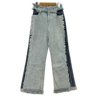 デニムパンツ SOOTHEA Fringe Contrast Denim M