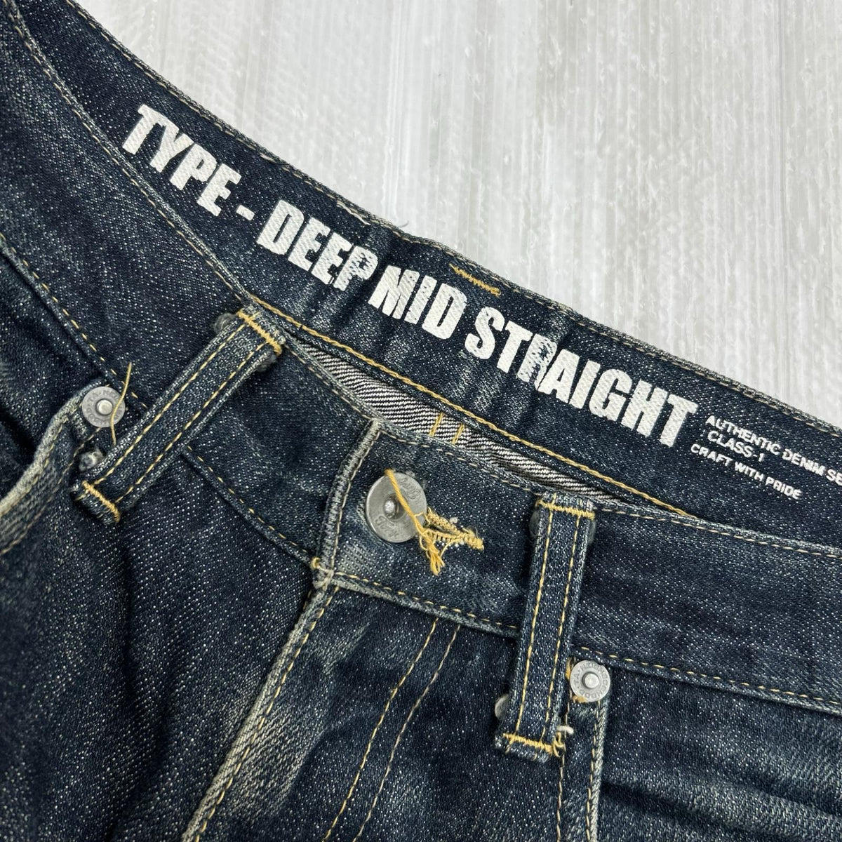 デニムパンツ RIGID.DP MID PANTS S S ネイビー