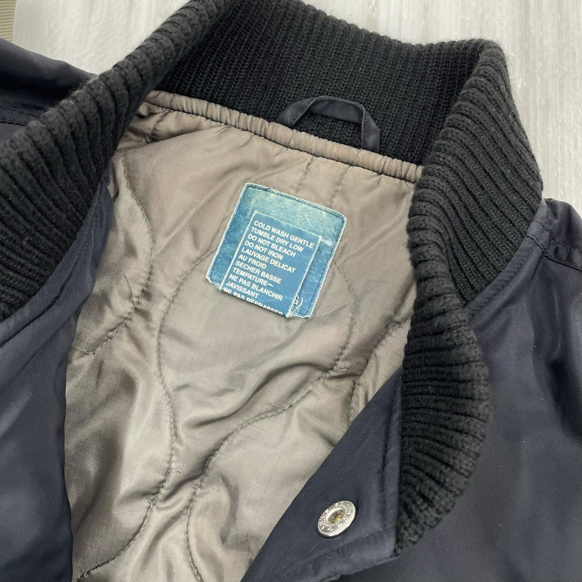ジャケット ノーカラージャケット 黒 L ブラック