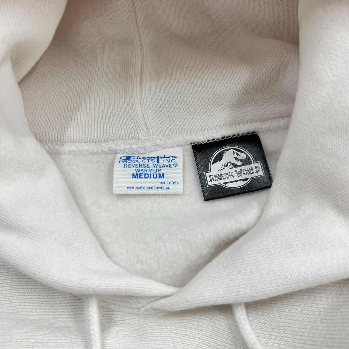 パーカー REVERSE WEAVE×ジュラシックパーク ホワイト M M ホワイト