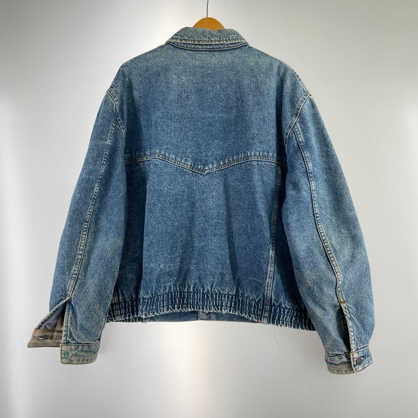 デニムジャケット 80~90S メキシコ製 A-2TYPE デニムブルゾン (L) L ブルー