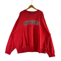 スウェット NIKE 90s~ RUTGERS センタースウォッシュスウェット XL レッド