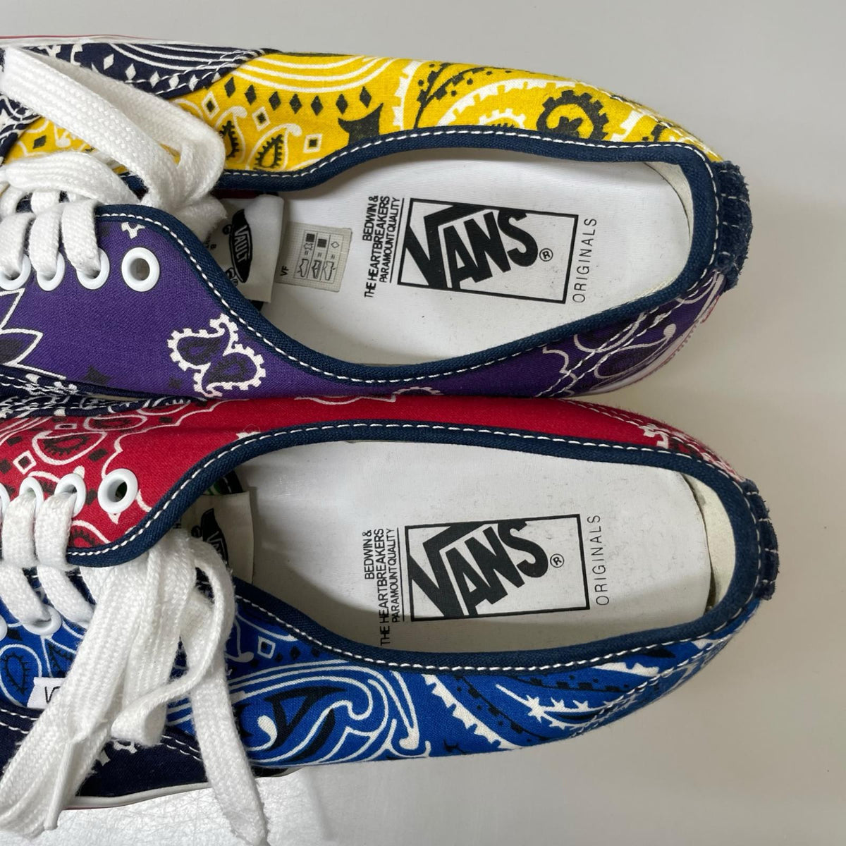 スニーカー VANS×BEDWIN &THE HEARTBREAKERS AUTHENTIC バンダナデザインスニーカー 28.5㎝ 28.5cm (US10 1/2 UK10 EU47) マルチカラー