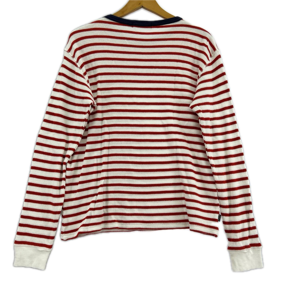 長袖Tシャツ rough&swell ボーダー 赤白 (S) S