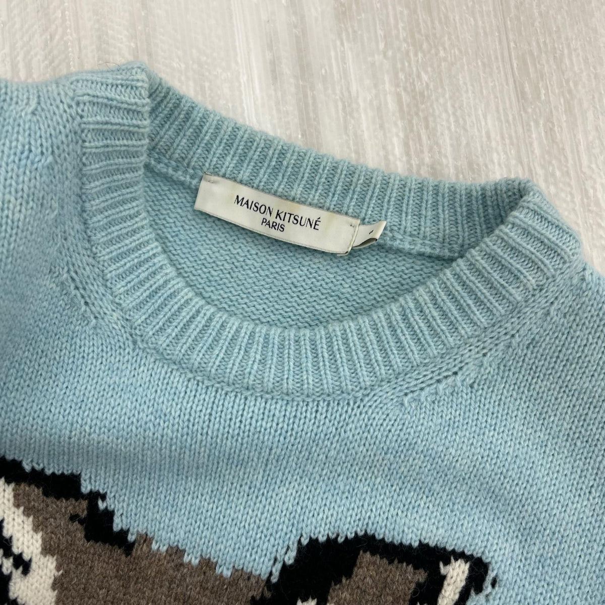 ニット big fox head pullover knit S