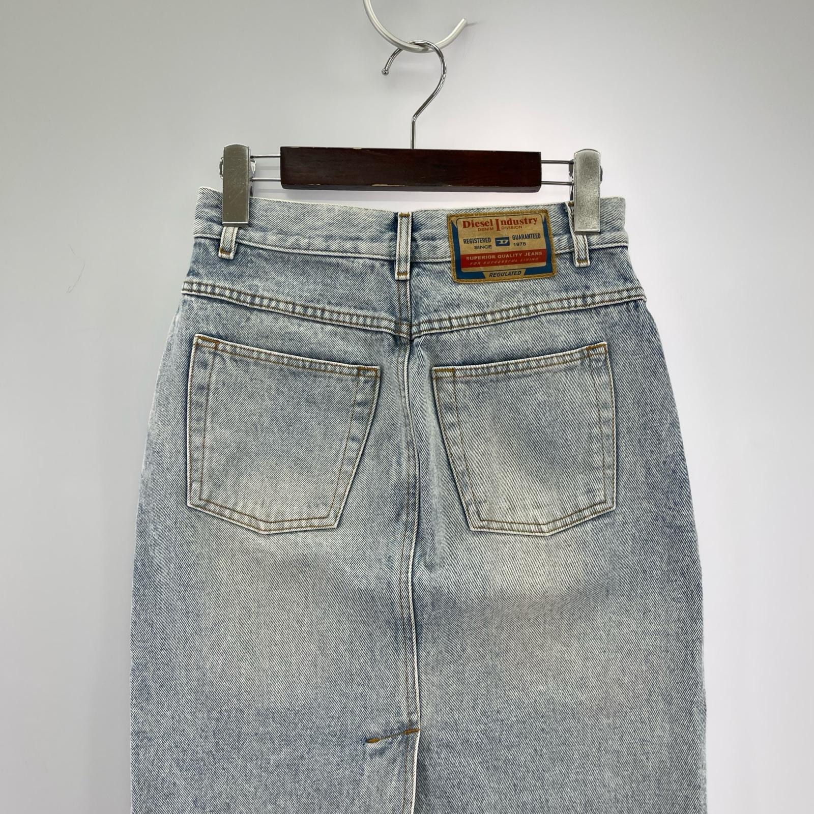 ロングスカート DIESEL デニムロングスカート (25) ブルー