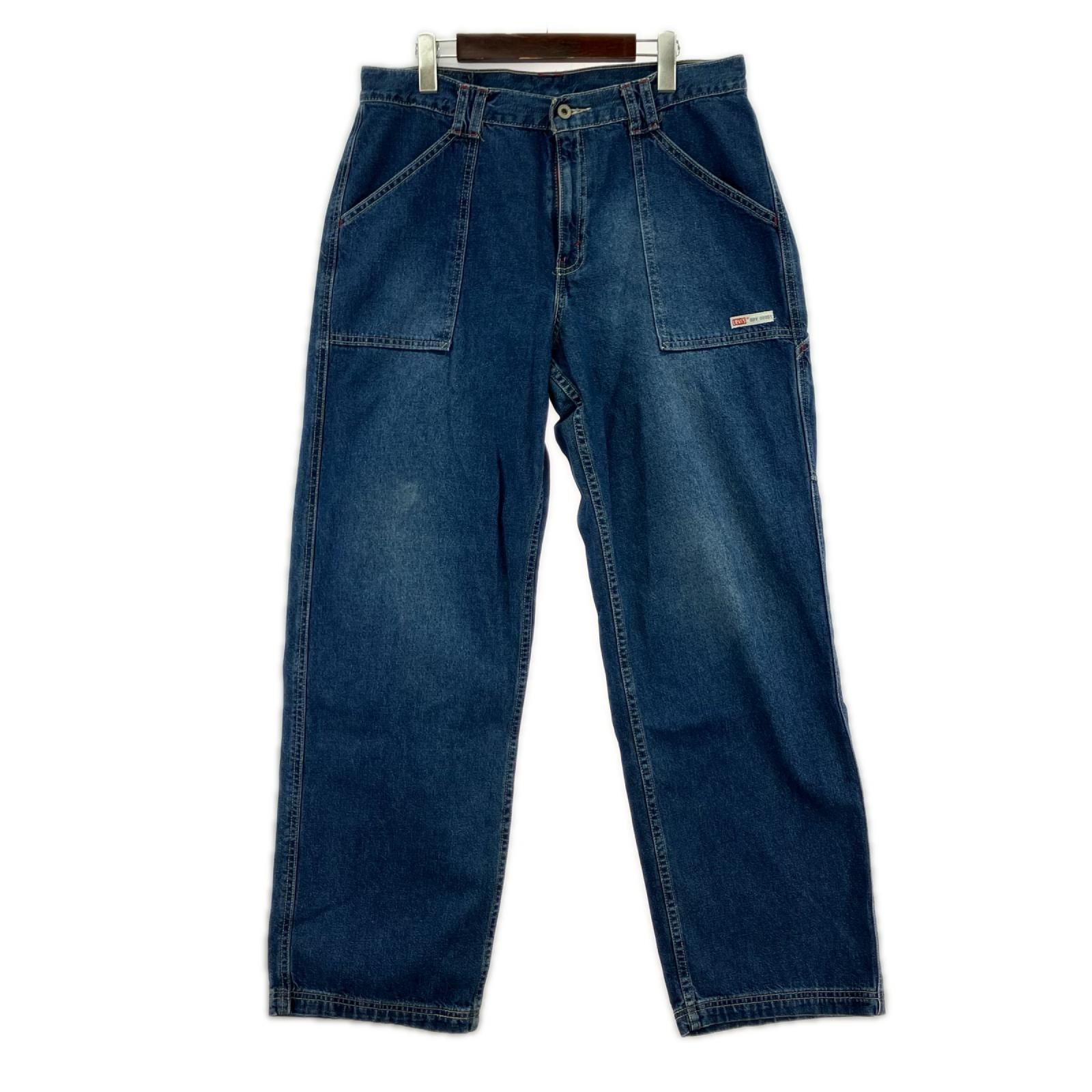 デニムパンツ 90s DRY GOODS ワークパンツ M ブルー