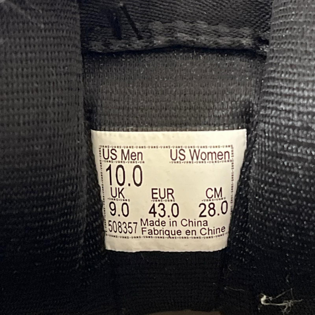スニーカー HALF CAB 28cm (US10 UK9 1/2 EU46) ブラック