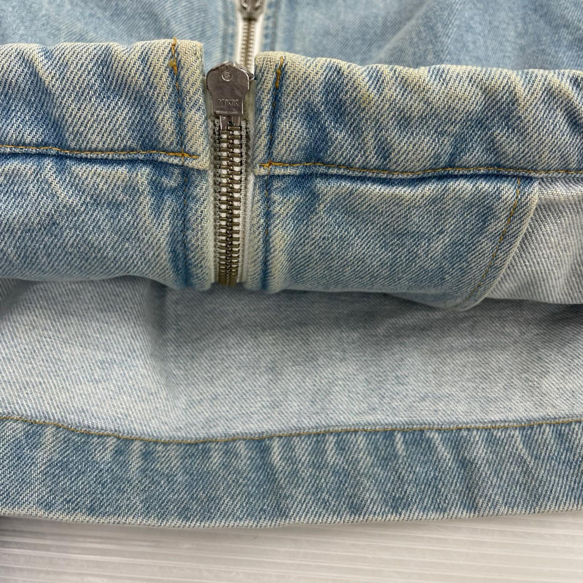 デニムジャケット 21SS ダブルジップ デニムジャケット インディゴ(L) L