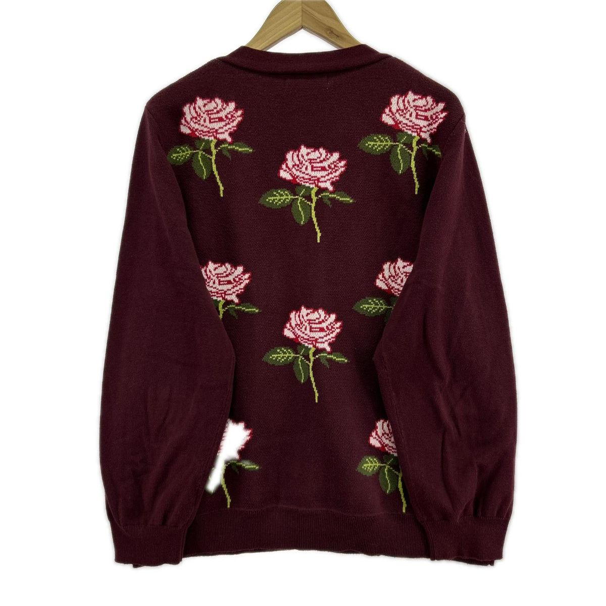 カーディガン 22AW Rose Jacquard Knit Cardigan(L) L